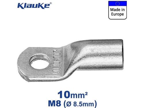 KLAUKE Rohrkabelschuh, 10mm², M8, 15mm breit, Stück