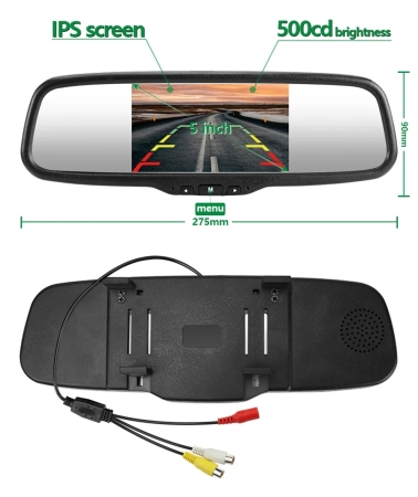 Rückspiegel - integriertem 5 Zoll AHD Monitor