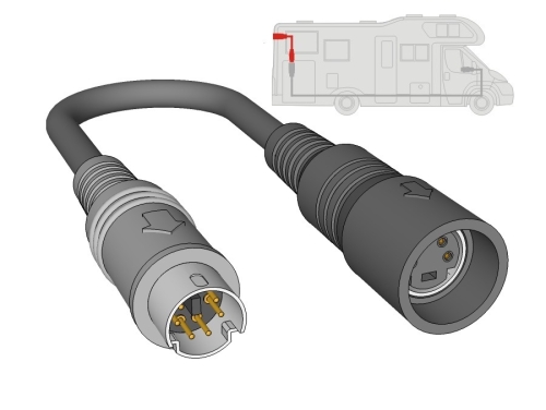 Adapter 6-Pin Stecker WAECO - 4-Pin mini DIN Buchse CV