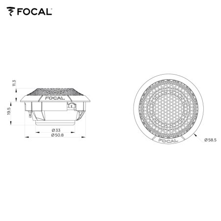 FOCAL 3-Wege Kompo-Lautsprecher K2 POWER EVO-Serie, 16.5cm, 4 Ohm