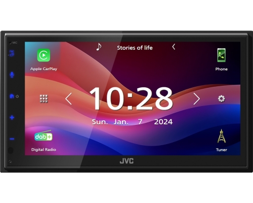 JVC KW-M595DBT  Doppel-DIN MP3 Autoradio mit Touchscreen / DAB / Bluetooth / USB