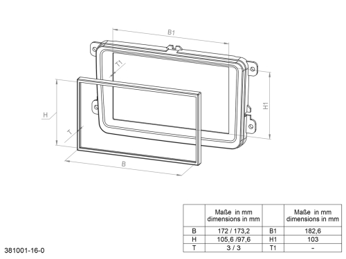 2-DIN RB Alfa 159 / Brera / Spider Magneti Marelli schwarz