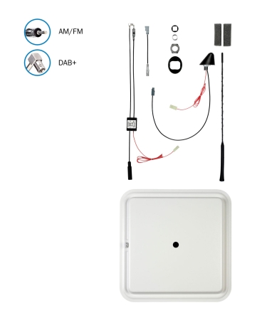 ATTB 2124.30 Kombiflex-Dachantenne FM DAB+ Montageplatte