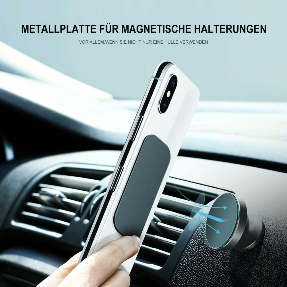 20 Stück magnetische Metallplatte Universal Eisenblech Aufkleber stehen  Handy Magnet halter Halterung für magnetische Autotelefon halter