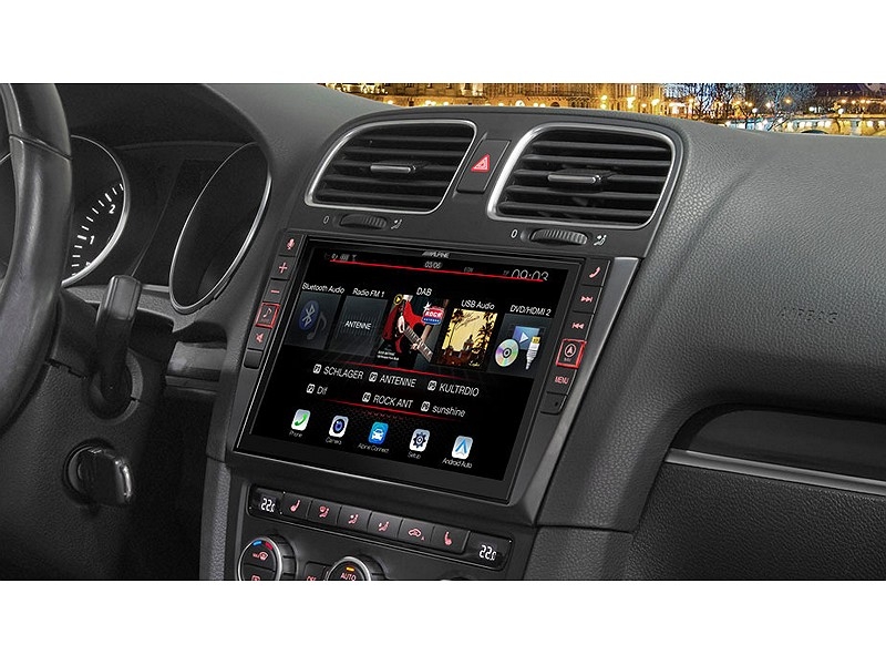 Alpine - X903D-G6 9-Zoll Premium-Infotainment-System für Volkswagen Golf 6  mit Navigationssystem, Apple CarPlay und Android Auto Unterstützung