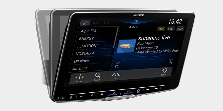 Alpine iLX-F115D Autoradio mit 11-Zoll Touchscreen, DAB+, Bluetooth,  Class-D Verstärker