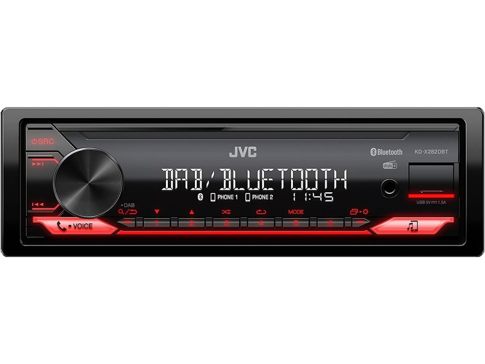 JVC KD-X561DBT Autoradio Digitalradio Bluetooth USB MP3 FLAC inkl DAB  Antenne