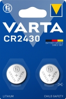 LITHIUM-KNOPFZELLE VARTA ELECTRONICS CR2430, 3V, 2ER-PACK