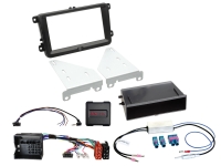 2-DIN Kit mit Fach Seat/Skoda/VW Fahrzeuge LFB/Antenne